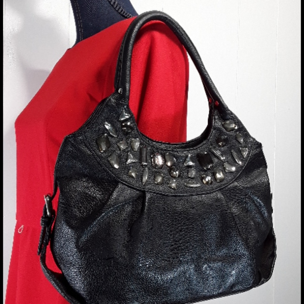Stella and Max hobo purse with rhinestone embellishs - Picture 8 of 8